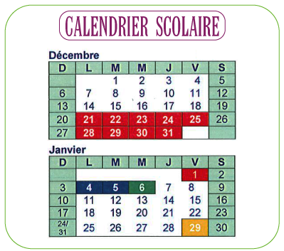 cal scolaire